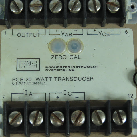 Ris P1-E1-C5-XA-F60-WO-ZO-A2-GO PCE-20 Watt Transducer