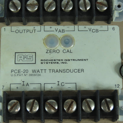 Ris P1-E1-C5-XA-F60-WO-ZO-A2-GO PCE-20 Watt Transducer