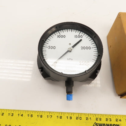 Ashcroft Duragauge EKB3BHA 60-1379BS-2L 0-2500 kPa 6" Pressure Gauge 1/4" NPT