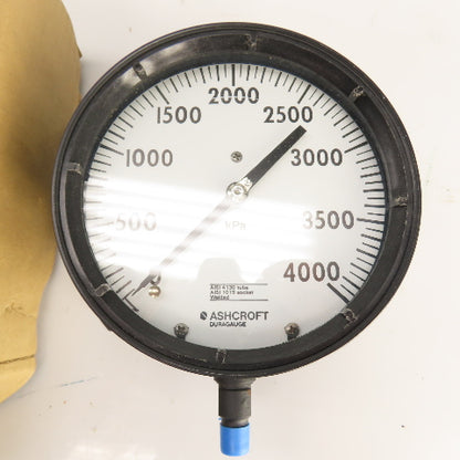Ashcroft Duragauge EKB3BFA 60-1379BS-2L 0-4000 kPa 6" Pressure Gauge 1/4" NPT