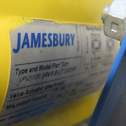 Jamesbury VRVL 100 SR4/5 B LT C-EZ001 Actuator W/ 1" Valve 7150O313600XTZ2