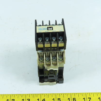 Mitsubishi SR-N4 Power Contactor Relay 120V Coil W/ UN-AX4 Aux Block
