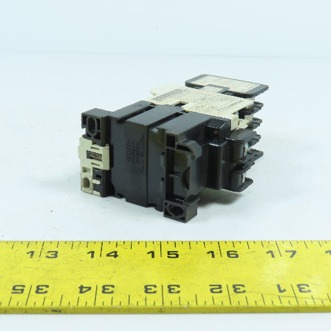 Mitsubishi SR-N4 Power Contactor Relay 120V Coil W/ UN-AX4 Aux Block