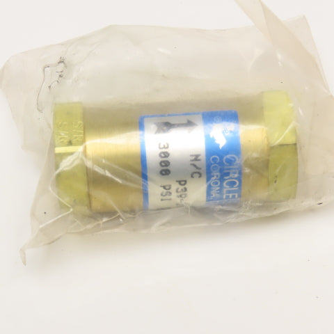 Circle Seal Controls P39-180 3000 PSI Check Valve 3/8" NPT