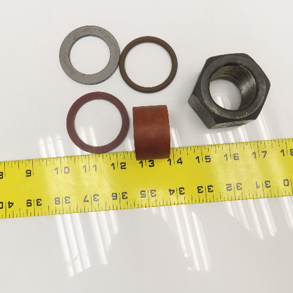 853374 1-1/2" Diam. Copper Water Cooled Vacuum Power Feedthrough 16-1/2" OAL
