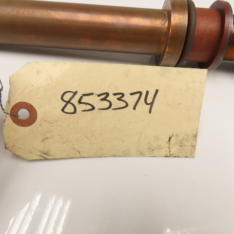 853374 1-1/2" Diam. Copper Water Cooled Vacuum Power Feedthrough 16-1/2" OAL