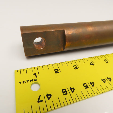853374 1-1/2" Diam. Copper Water Cooled Vacuum Power Feedthrough 16-1/2" OAL