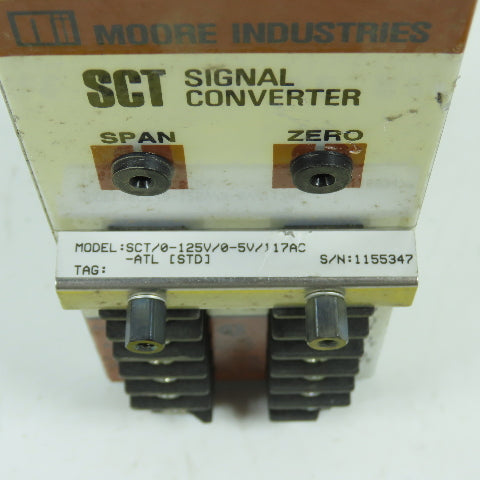 Moore Industries SCT/0-125V/0-5V/117VAC SCT Signal Converter