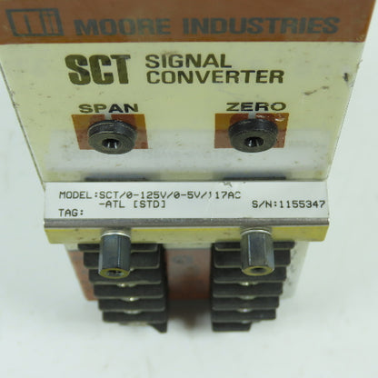 Moore Industries SCT/0-125V/0-5V/117VAC SCT Signal Converter