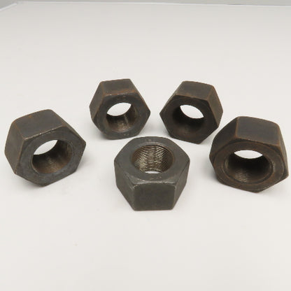 EMP 1-1/2"-12 Hex Nut 2H Grade Heavy Duty Black Oxide Lot Of 5