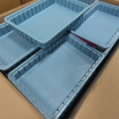 LewiSystems Small Parts Stackable Storage Bins Trays Misc. Lot Of Assorted Sizes