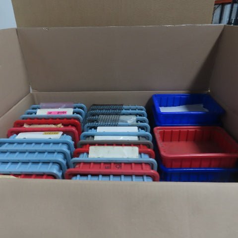 LewiSystems Small Parts Stackable Storage Bins Trays Misc. Lot Of Assorted Sizes