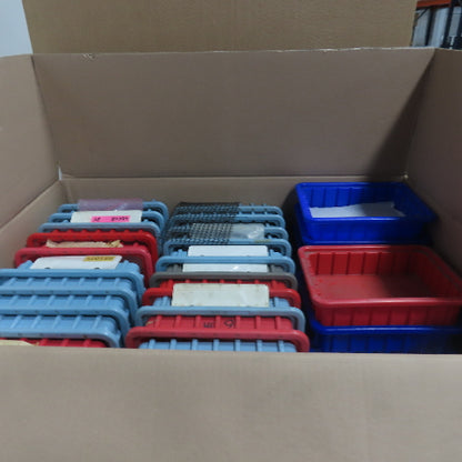 LewiSystems Small Parts Stackable Storage Bins Trays Misc. Lot Of Assorted Sizes