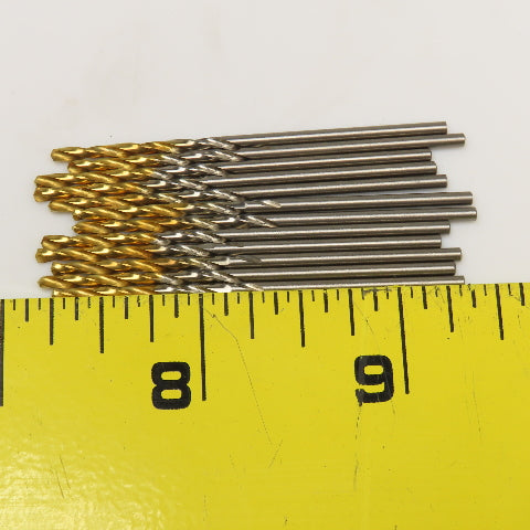 CLE-LINE C66102 #48 Cobalt TiN Coated Jobber Drill 135° Lot Of 12