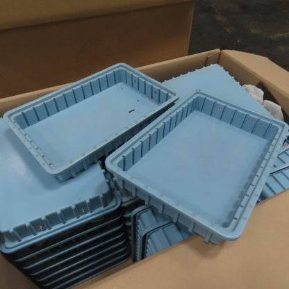 LewiSystems Small Parts Stackable Storage Bins Trays Skid Lot 16-3/8" x 11" x 2"