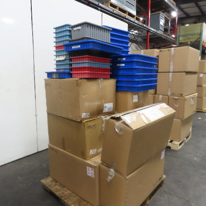 LewiSystems Small Parts Stackable Storage Bins Trays Misc. Lot Of Assorted Sizes