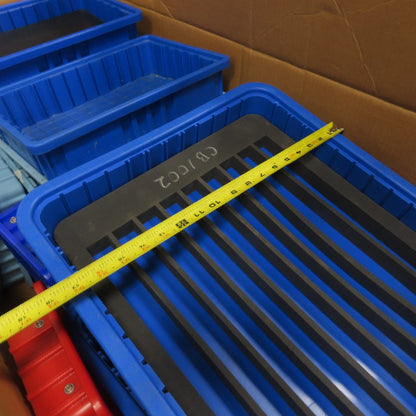 LewiSystems Small Parts Stackable Storage Bins Trays Misc. Lot Of Assorted Sizes