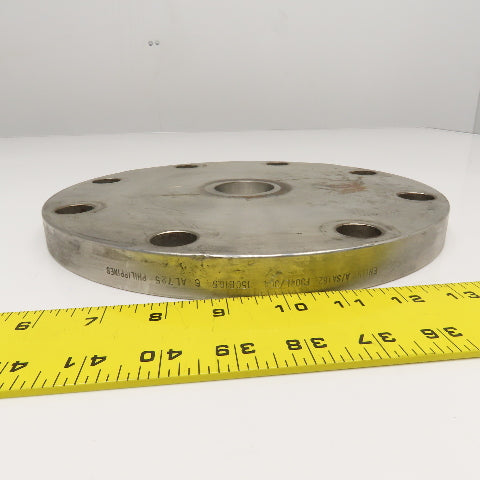 Enlin B182395D 1-3/4" Bore x 11" OD 8 Bolt Stainless Steel Lead In Cover