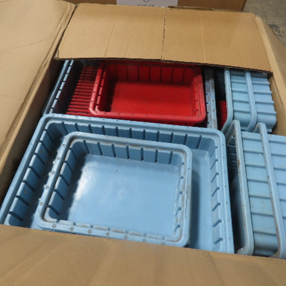 LewiSystems Small Parts Stackable Storage Bins Trays Misc. Lot Of Assorted Sizes
