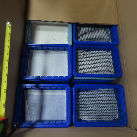 LewiSystems Small Parts Stackable Storage Bins Trays Misc. Lot Of Assorted Sizes