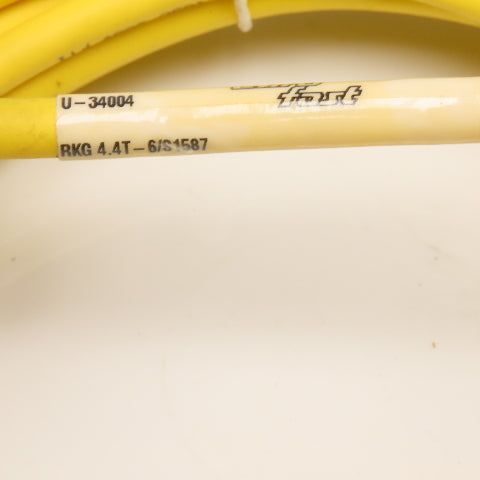 Turck RKG 4.4T-6/S1587 Eurofast 250V 4 Position Cable 4m