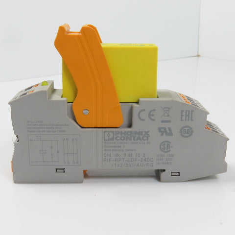 Phoenix Contact 1157954 24VDC Safety Relay 3NO 1NC W/ 1148703 Base