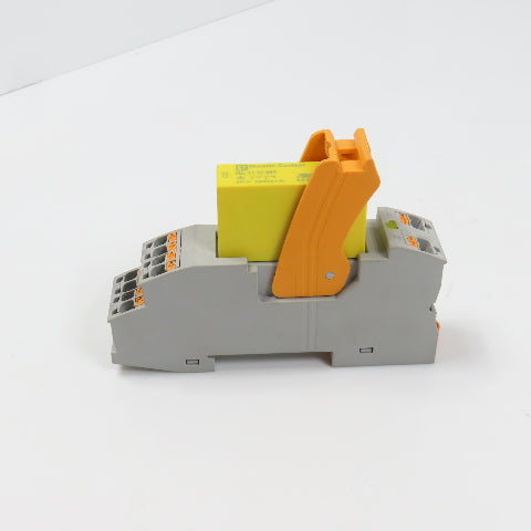 Phoenix Contact 1157954 24VDC Safety Relay 3NO 1NC W/ 1148703 Base