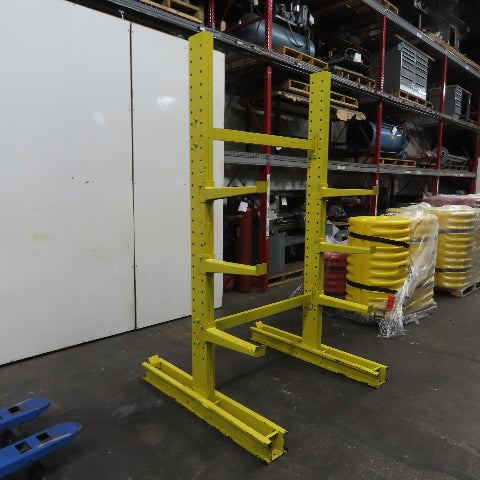 8' Tall 2-Post Double Sided Cantilever Rack 3-Tier 51" Wide x 18" Deep