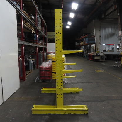 8' Tall 2-Post Double Sided Cantilever Rack 3-Tier 51" Wide x 18" Deep