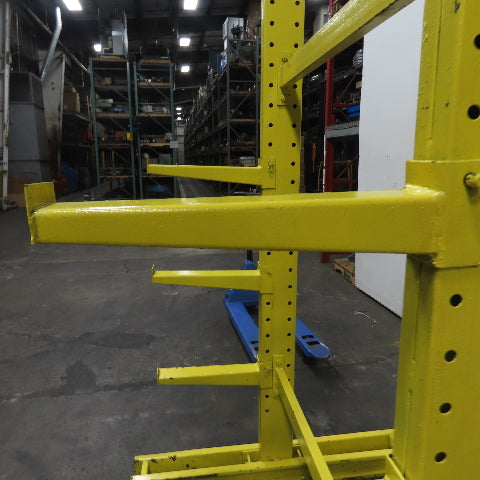8' Tall 2-Post Double Sided Cantilever Rack 3-Tier 51" Wide x 18" Deep