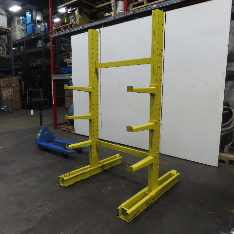 8' Tall 2-Post Double Sided Cantilever Rack 3-Tier 51" Wide x 18" Deep