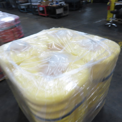 Uline H-987 8" Square Column Protector Yellow 24" x 42" Tall Lot Of 4