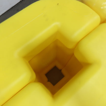 Uline H-987 8" Square Column Protector Yellow 24" x 42" Tall Lot Of 2