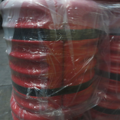 Uline H-7886 8" Square Mini Column Protector Red 24" x 24" Tall Lot Of 10