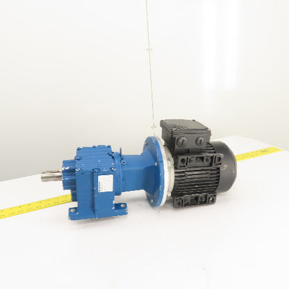 Sew R27 AM80 48.17:1 Ratio 0.75kW Inline Gear Motor 230/460V 3PH 36RPM 1150LB-IN