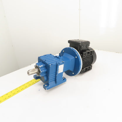 Sew R27 AM80 48.17:1 Ratio 0.75kW Inline Gear Motor 230/460V 3PH 36RPM 1150LB-IN