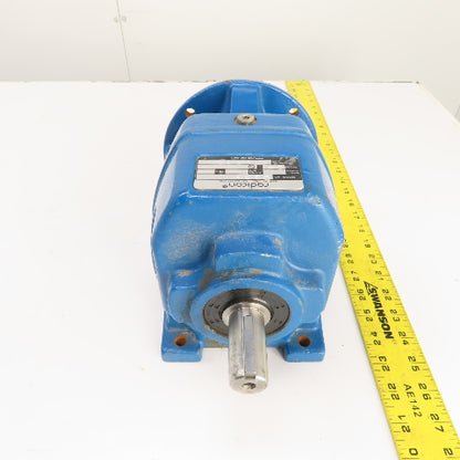 Radicon M022 28:1 Ratio Inline Gear Box Speed Reducer 5/8" x 1" Shafts