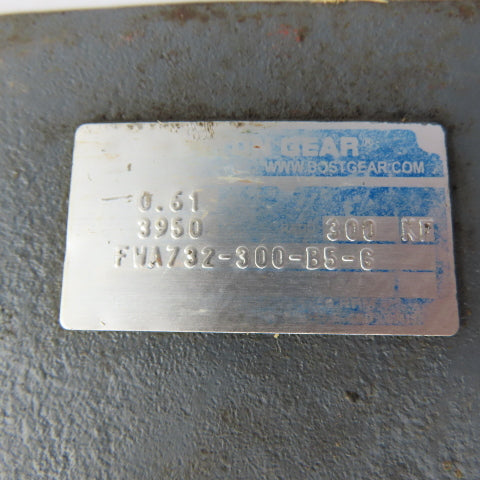 Boston FWA732-300-B5-6 300:1 Ratio Double Reduction Parallel Shaft Speed Reducer