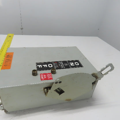 GE General Electric TH3361J 30A Safety Disconnect Switch 600VAC 250VDC