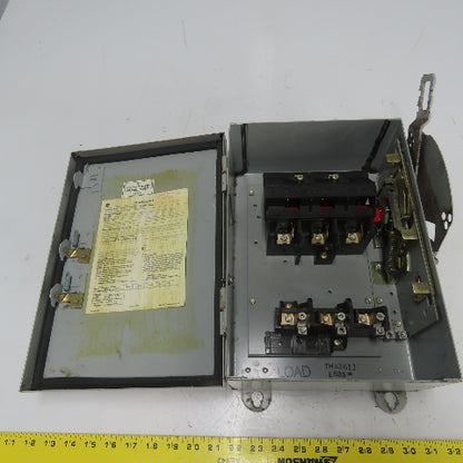 GE General Electric TH3361J 30A Safety Disconnect Switch 600VAC 250VDC