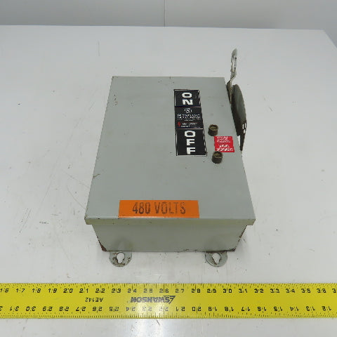 GE General Electric TH3361J 30A Safety Disconnect Switch 600VAC 250VDC