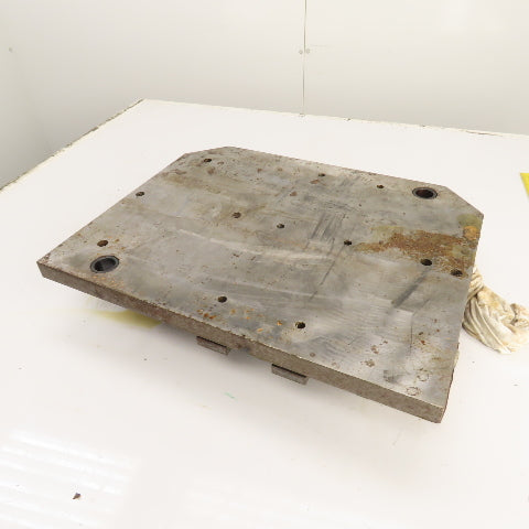 Kurt DL400C 4" Wide Double Lock Station Double Vise Setup Mounted On Steel Plate