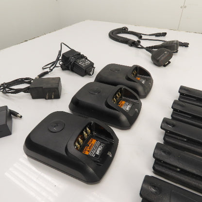 Motorola (3)XPR 7550 (3)XPR 3500e UHF Digital Portable Radio 8Batteries 3Charger