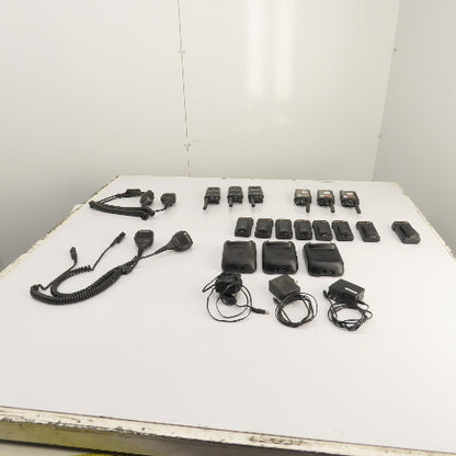 Motorola (3)XPR 7550 (3)XPR 3500e UHF Digital Portable Radio 8Batteries 3Charger