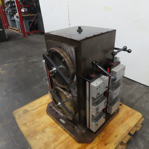 15" Square 4-Sided Multi-Loks Workholding Tombstone W/ (6)Chick 5QL1550 Vices
