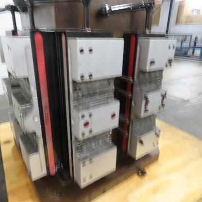 15" Square 4-Sided Multi-Loks Workholding Tombstone W/ (6)Chick 5QL1550 Vices