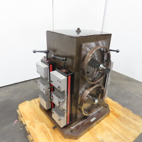 15" Square 4-Sided Multi-Loks Workholding Tombstone W/ (6)Chick 5QL1550 Vices