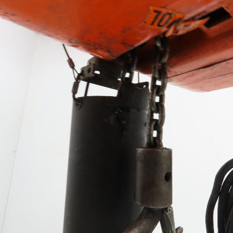 CM Model L 1 Ton 2000Lbs Electric Chain Hoist 15' Lift 115V 1Ph 1Hp 16FPM Tested
