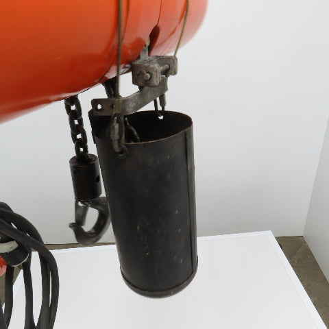 CM Model L 1 Ton 2000Lbs Electric Chain Hoist 15' Lift 115V 1Ph 1Hp 16FPM Tested