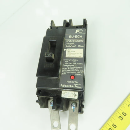 Fuji BU-ECA 10A Circuit Breaker 240VAC 2-Pole